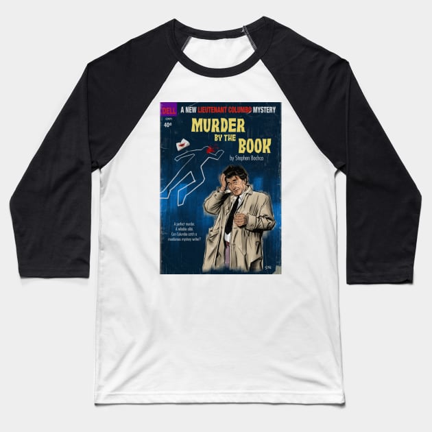 Columbo Book Baseball T-Shirt by ste1bro